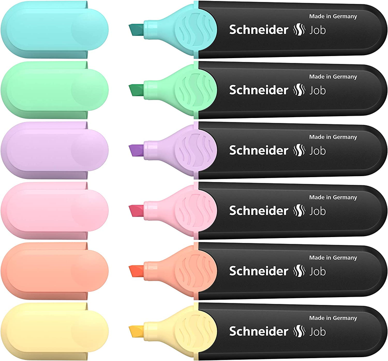 SCHNEIDER FOSFORLU KALEM 150 JOB PASTEL SET 6 LI KARTON KUTU SCB394