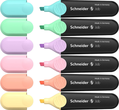 SCHNEIDER FOSFORLU KALEM 150 JOB PASTEL SET 6 LI KARTON KUTU SCB394