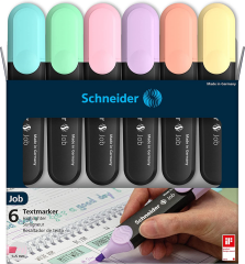 SCHNEIDER FOSFORLU KALEM 150 JOB PASTEL SET 6 LI KARTON KUTU SCB394