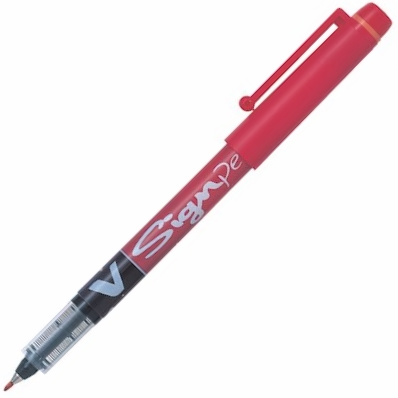 PILOT İMZA KALEMİ V SIGNPEN KIRMIZI SW-VSP-R