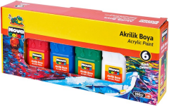 NOVA COLOR AKRİLİK BOYA 100 GR 6 LI NC-2005