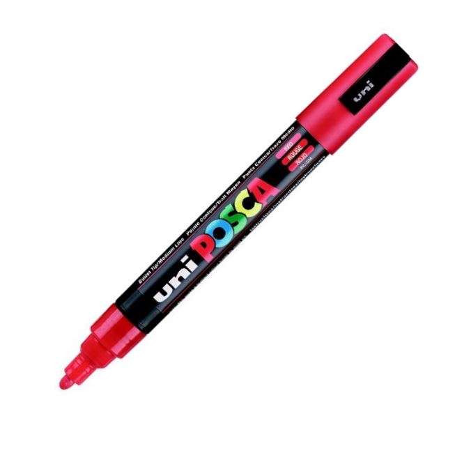 UNİ POSTER MARKÖRÜ POSCA 1.8-2.5 PC-5M KIRMIZI