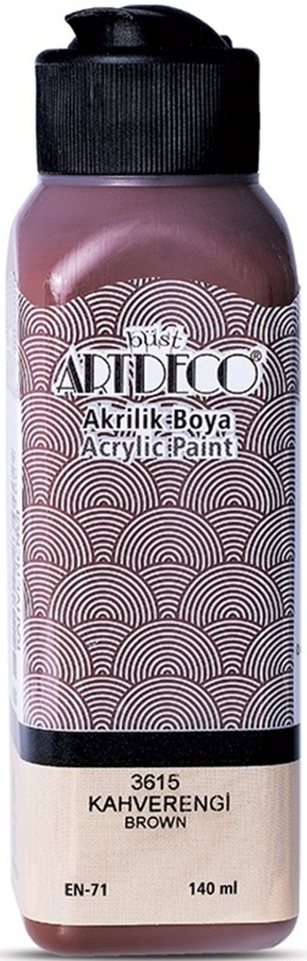 ARTDECO AKRİLİK BOYA 140 ML KAHVERENGİ Y-070R-3615