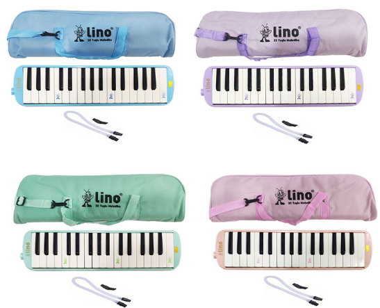 LİNO MELODİKA 32 TUŞLU BEZ ÇANTA PASTEL KARIŞIK LN-32-PKS