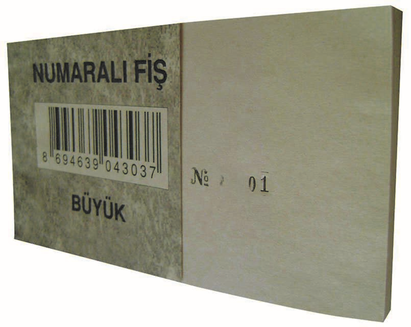 DİLMAN NUMARALI FİŞ BÜYÜK 7.5x13 4303