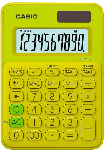 CASIO HESAP MAKİNESİ MS-7UC-YG