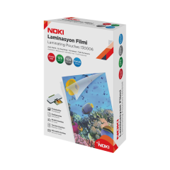 NOKİ LAMİNASYON FİLMİ 65x95 MM 125 MİC. PARLAK 100 LÜ 130006