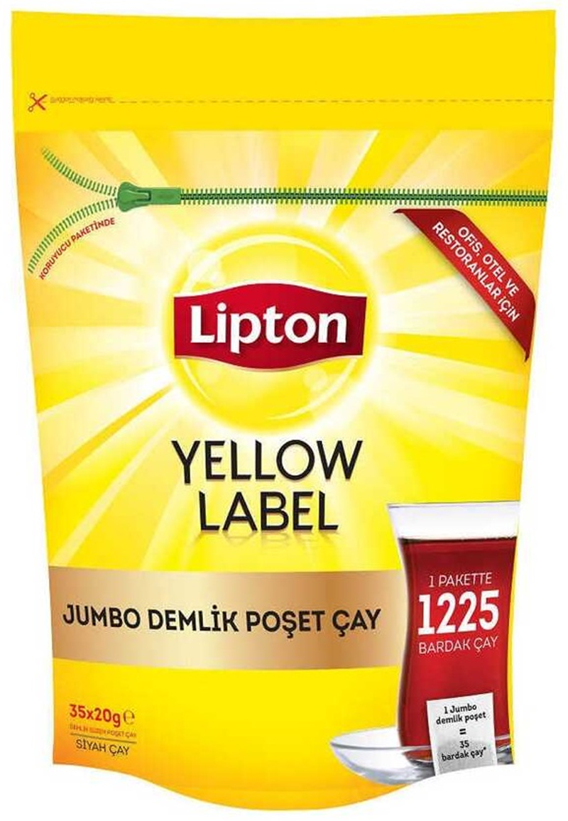LİPTON DEMLİK POŞET ÇAY 35 Lİ YELLOW LABEL JUMBO 20 GR 67722092-69799196