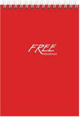 KESKİN BLOKNOT FREE OFFİCE A4 SPİRALLİ 80 YP. KARELİ 145005-99