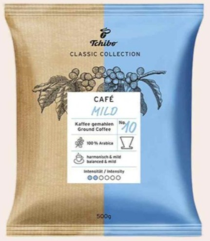 TCHIBO FİLTRE KAHVE CAFE CLASSİC MİLD 500g 506448