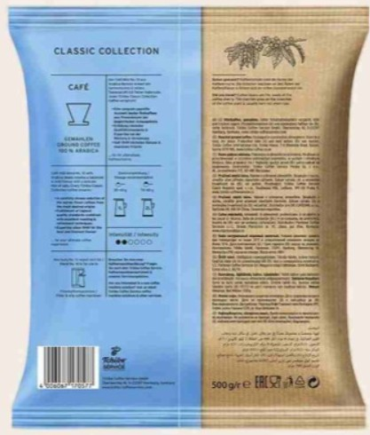 TCHIBO FİLTRE KAHVE CAFE CLASSİC MİLD 500g 506448