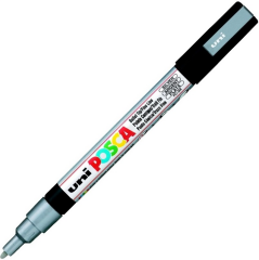 UNİ POSTER MARKÖRÜ POSCA 0.9-1.3 PC-3M GÜMÜŞ