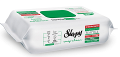 SLEEPY EASY CLEAN YÜZEY TEMİZLİK HAVLUSU 100 LÜ BEYAZ SABUN KATKILI (YEŞİL)