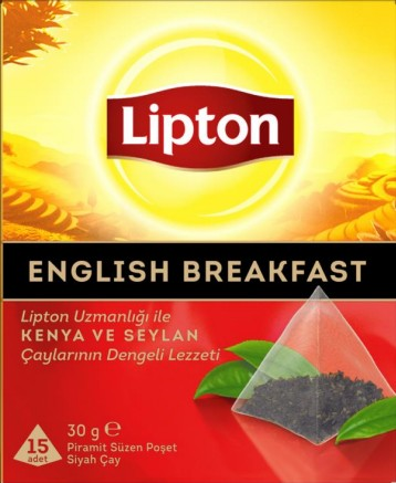 LİPTON BARDAK POŞET ÇAY 15 Lİ ENGLISH BREAKFAST 30g 802916