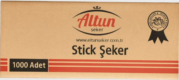 ALTUN TOZ ŞEKER BEYAZ STICK 3g 1000 Lİ