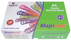 MAPİ SPİRAL PLASTİK HELEZON 4:1 20MM ŞEFFAF 100 ADET 48 LOP 2352004
