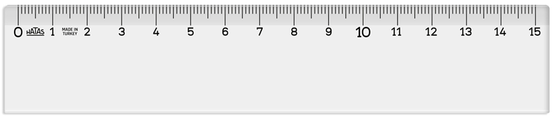 HATAS CETVEL PLASTİK BÜRO TİPİ GENİŞ 15 CM 00140
