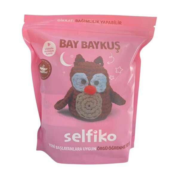 SELFİKO BAY BAYKUŞ ÖRGÜ ÖĞRENME SETİ
