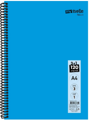 MYNOTE DEFTER FLEX KONULU PP KAPAK SPİRALLİ A4 3+1 120 YP MFXKO-3+1-120