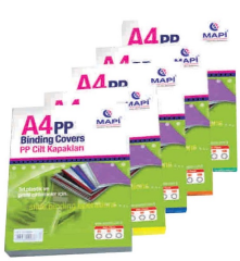 MAPİ CİLT KAPAĞI PP A4 450 MİC. SİYAH 50Lİ 2042501