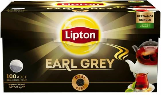 LİPTON DEMLİK POŞET ÇAY 100 LÜ EARL GREY 3.2 GR 70006864-69765857