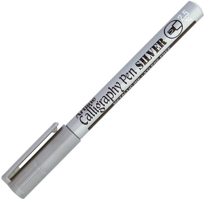 ARTLINE KALİGRAFİ KALEMİ CALLIGRAPHY PEN METALİK 993XF 2.5 GÜMÜŞ A-EK-993XF SILV