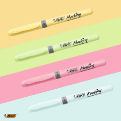 BIC FOSFORLU KALEM BRITE LINER GRIP SET 4 LÜ PASTEL BLS. 964859