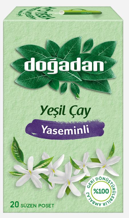 DOĞADAN BİTKİ ÇAYI YEŞİL ÇAY YASEMİNLİ 20 Lİ