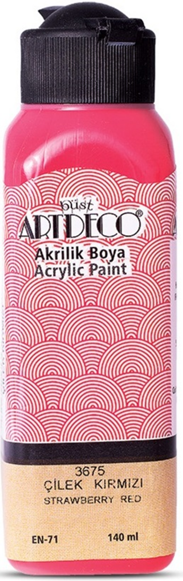 ARTDECO AKRİLİK BOYA 140 ML ÇİLEK KIRMIZI Y-070R-3675
