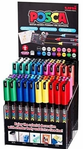 UNİ POSTER MARKÖRÜ POSCA STAND PC-1MR/80P SET