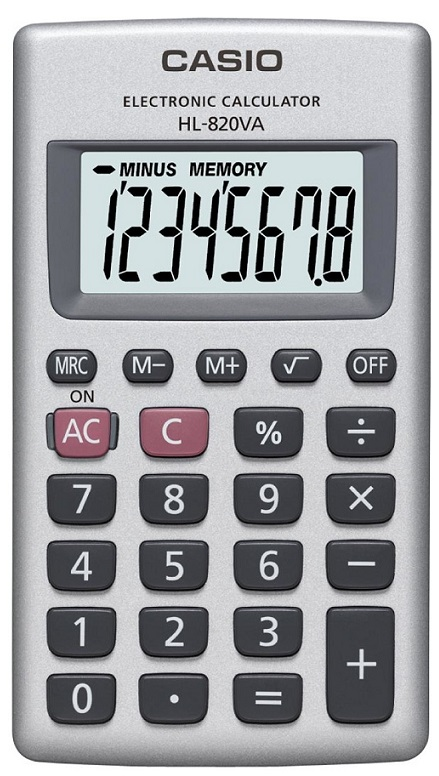 CASIO HESAP MAKİNESİ HL-820VA-W-DP