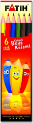 FATİH KURU BOYA  6 RENK TAM BOY 33106-331092