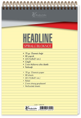 KESKİN BLOKNOT HEADLİNE A5 SPİRALLİ SARI SAYFA 80 YP. ÇİZGİLİ 145431