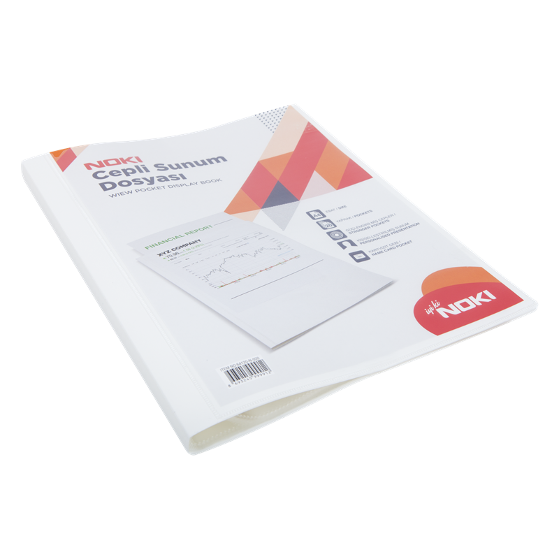 NOKİ SUNUM DOSYASI CEPLİ 20 Lİ BEYAZ 64120-N-010