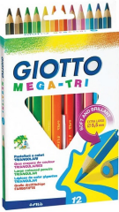 GIOTTO KURU BOYA MEGA TRI 12 Lİ ASKILI PAKET 220600TR