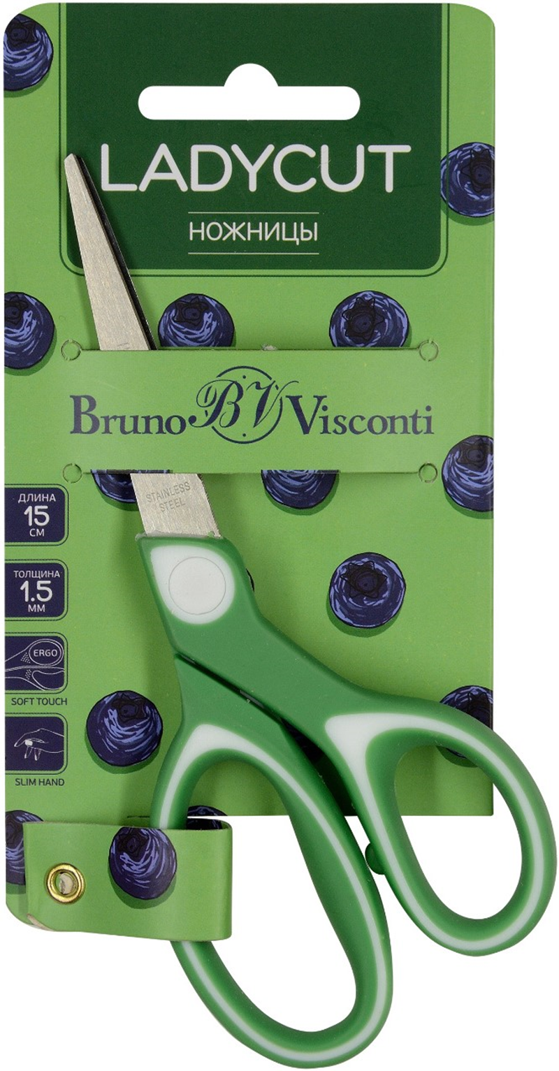 BRUNO VISCONTI MAKAS LADY CUT 15 Cm. (RUBBERIZED HANDLES) 60-0060