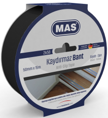 MAS KAYDIRMAZ BANT 50 MM x 15 M SİYAH 2658
