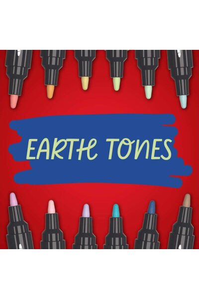 SHARPIE AKRİLİK MARKÖR YUVARLAK UÇ DOĞA TONLARI 12Lİ 2213421