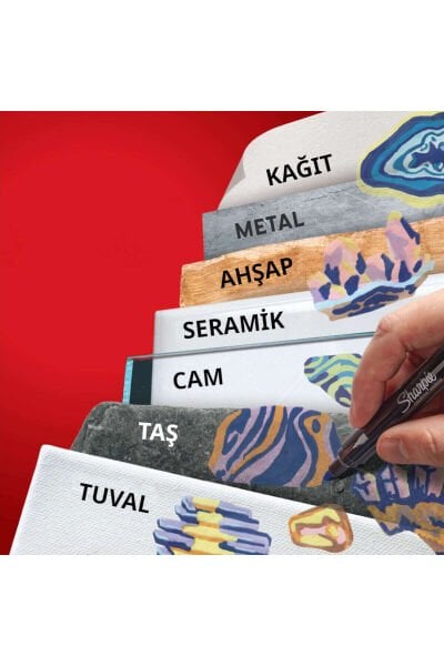 SHARPIE AKRİLİK MARKÖR YUVARLAK UÇ DOĞA TONLARI 12Lİ 2213421