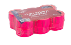 KRAF MOTEX ETİKET 12x21 MM FOSFORLU PEMBE