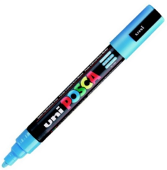 UNİ POSTER MARKÖRÜ POSCA 1.8-2.5 PC-5M AÇIK MAVİ