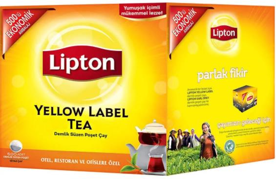 LİPTON DEMLİK POŞET ÇAY 500 LÜ YELLOW LABEL 3,2GR 70007777-69799192
