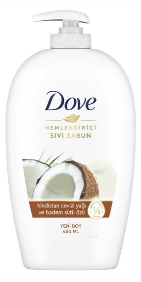 DOVE SIVI SABUN 450 ML NEMLENDİRİCİLİ HİNDİSTAN CEVİZİ YAĞI