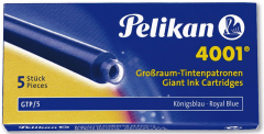 PELİKAN DOLMA KALEM  KARTUŞU 4001 DEV ROYAL MAVİ 5 Lİ 310748