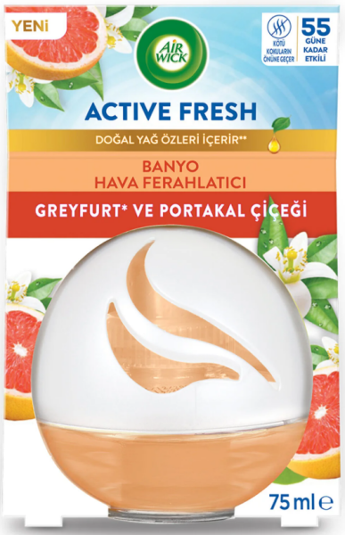 AIR WICK ODA KOKUSU ACTIVE FRESH (DECOSPHERE) GREYFURT PORTAKAL ÇİÇEĞİ 75 ML