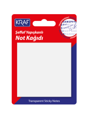 Yapışkanlı Not Kağıdı 76x76 50 Yp. Şeffaf 7676tr