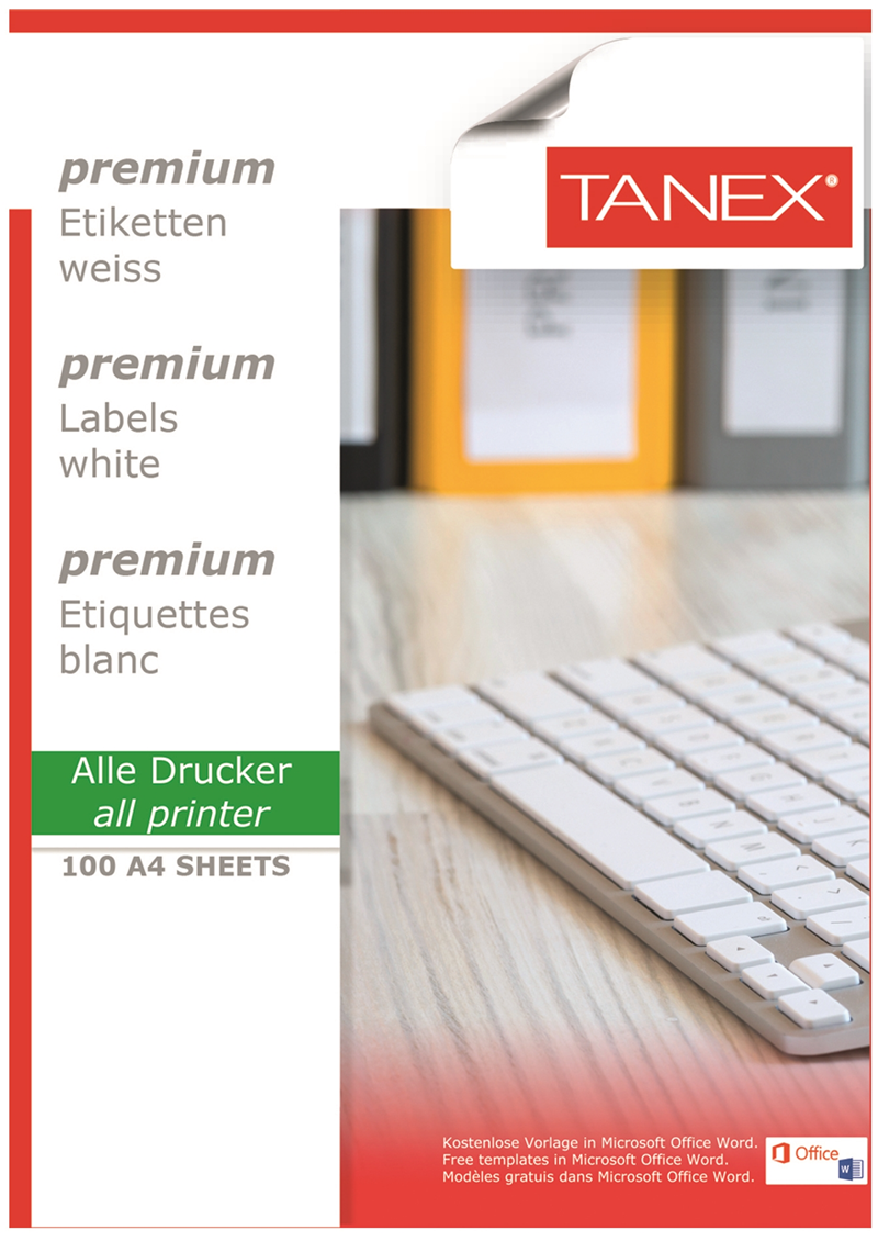 TANEX LASER ETİKET TW-2120 31 X 14 MM 100 LÜ