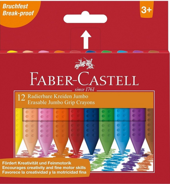 FABER PASTEL BOYA WAX CRAYON JUMBO 12 Lİ 122540
