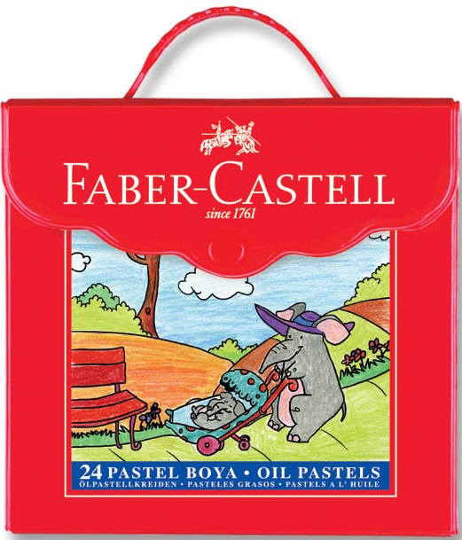 FABER PASTEL BOYA RED LİNE 24 RENK ÇANTALI 125125