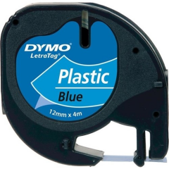 DYMO ŞERİT LETRATAG PLASTİK 12MM x 4MT MAVİ 721650 59426